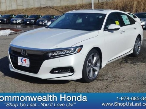 2018 Honda Accord Sedan Touring Platinum White Pearl, Lawrence, MA