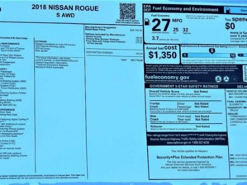 2018 Nissan Rogue S Magnetic Black, Lawrence, MA