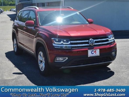 2018 Volkswagen Atlas 3.6L V6 SEL Fortana Red Metallic, Lawrence, MA