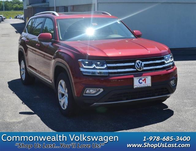 2018 Volkswagen Atlas 3.6L V6 SEL Fortana Red Metallic, Lawrence, MA