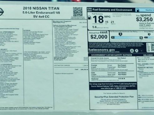 2018 Nissan Titan SV Deep Blue Pearl, Lawrence, MA