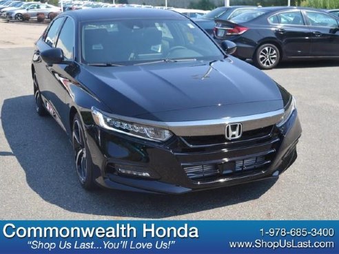 2018 Honda Accord Sedan Sport Crystal Black Pearl, Lawrence, MA