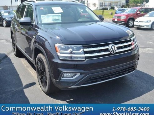 2018 Volkswagen Atlas 3.6L V6 SEL Premium Deep Black Pearl, Lawrence, MA