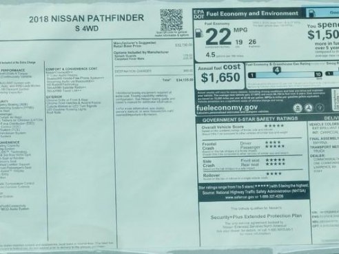 2018 Nissan Pathfinder S Brilliant Silver, Lawrence, MA