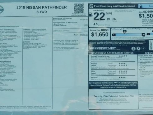 2018 Nissan Pathfinder S Caspian Blue, Lawrence, MA