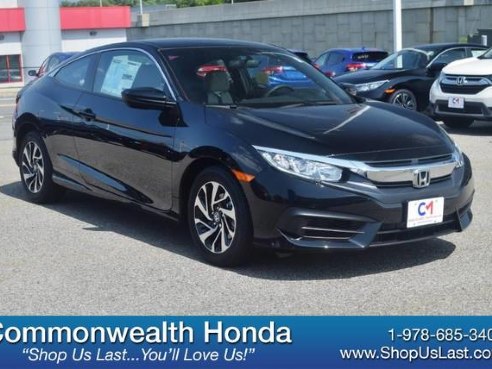 2018 Honda Civic Coupe LX-P Crystal Black Pearl, Lawrence, MA