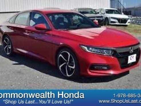 2018 Honda Accord Sedan Sport San Marino Red, Lawrence, MA