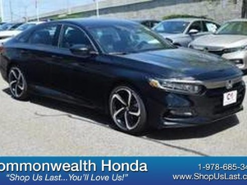 2018 Honda Accord Sedan Sport 1.5T Crystal Black Pearl, Lawrence, MA