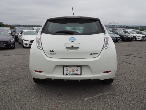 2015 Nissan LEAF 4dr HB S Glacier White, Beverly, MA