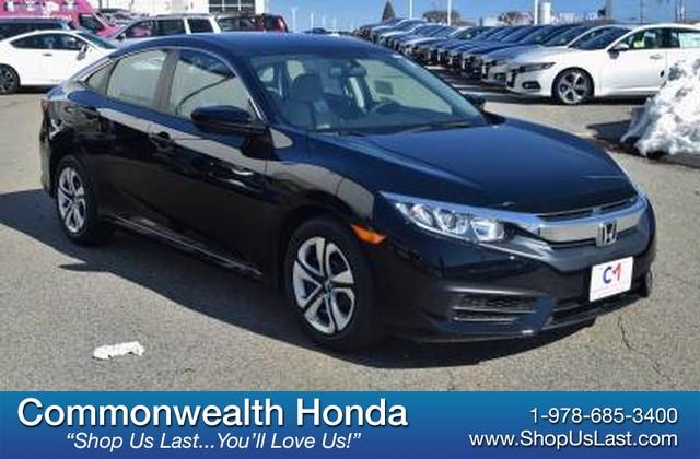 2018 Honda Civic Sedan LX Crystal Black Pearl, Lawrence, MA