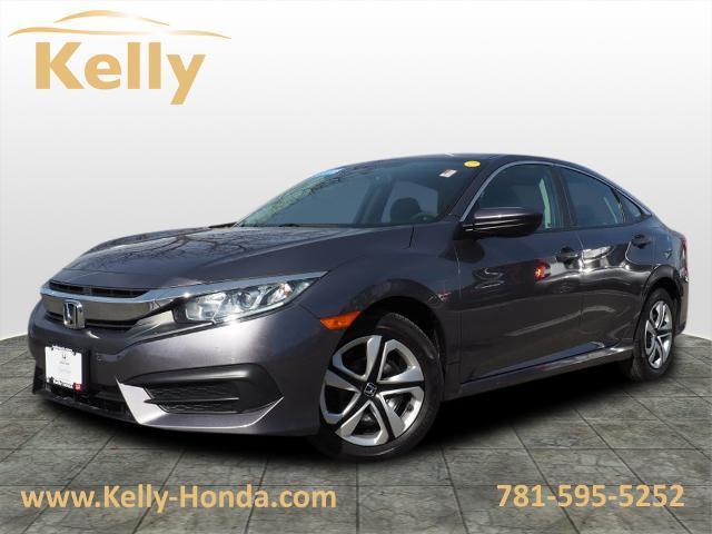 2018 Honda Civic LX CVT Modern Steel Metallic, Lynn, MA