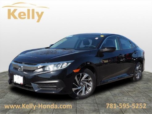 2018 Honda Civic EX CVT Crystal Black Pearl, Lynn, MA