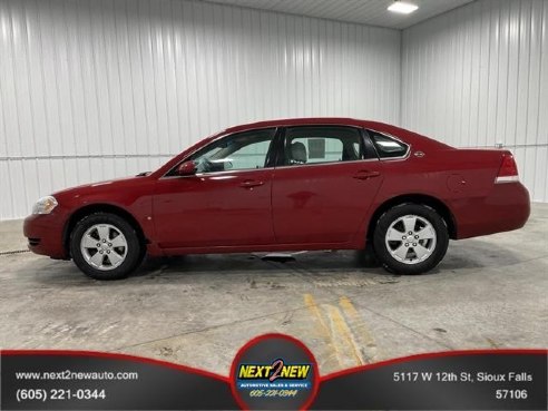 2008 Chevrolet Impala LT Sedan 4D Red, Sioux Falls, SD