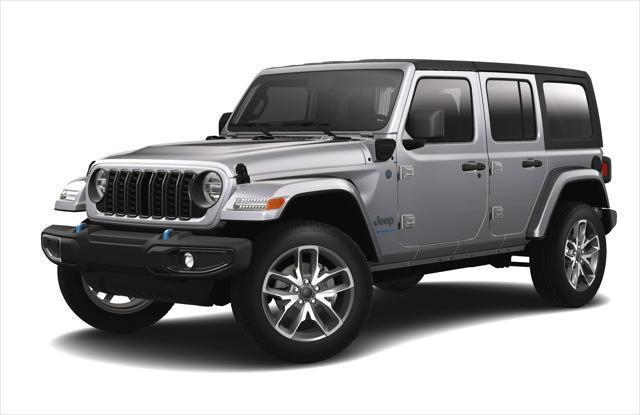 2024 Jeep Wrangler 4xe 4-DOOR SPORT S Silver Zynith, Lynnfield, MA