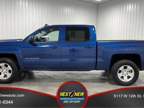 2017 Chevrolet Silverado 1500 Z71 LT Pickup 4D 5 3-4 ft Blue, Sioux Falls, SD