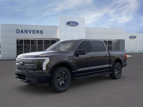 2023 Ford F-150 Lightning XLT Agate Black Metallic, Danvers, MA