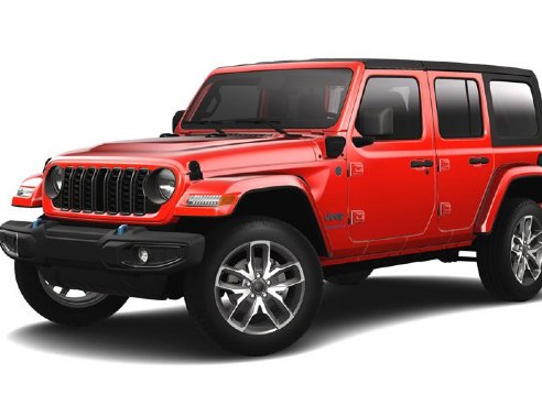 2024 Jeep Wrangler 4xe 4-DOOR SPORT S Firecracker Red, Lynnfield, MA