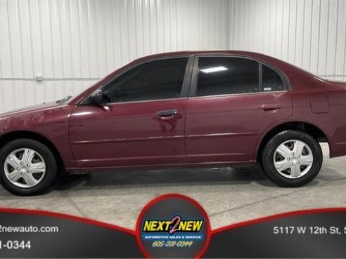 2002 Honda Civic LX Sedan 4D Red, Sioux Falls, SD