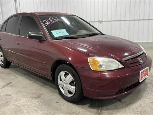 2002 Honda Civic LX Sedan 4D Red, Sioux Falls, SD