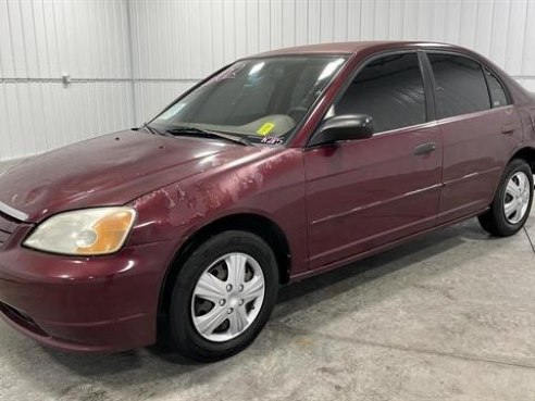 2002 Honda Civic LX Sedan 4D Red, Sioux Falls, SD