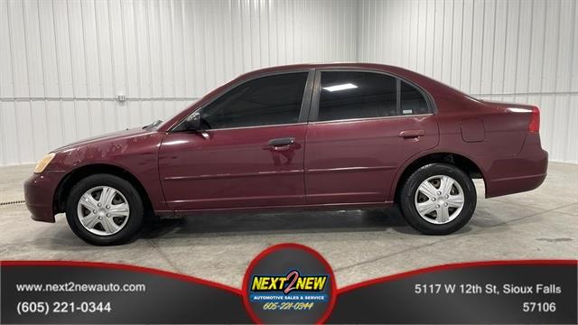 2002 Honda Civic LX Sedan 4D Red, Sioux Falls, SD