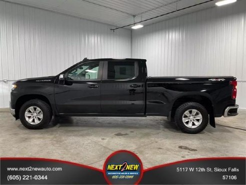 2021 Chevrolet Silverado 1500 LT Pickup 4D 5 3-4 ft Black, Sioux Falls, SD