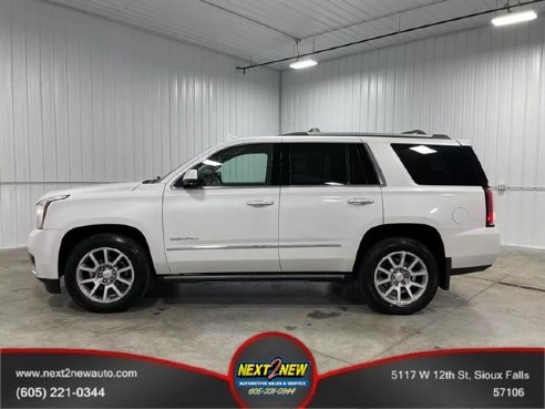 2018 GMC Yukon Denali Sport Utility 4D White, Sioux Falls, SD