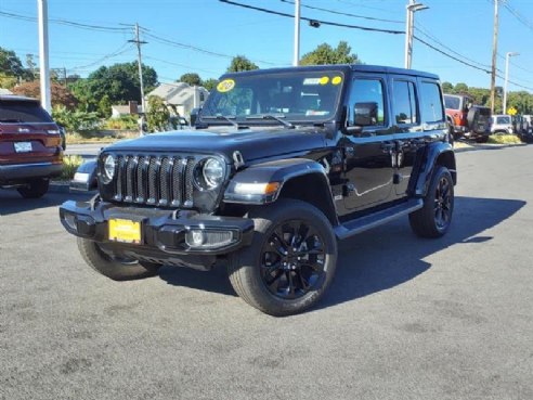 2020 Jeep Wrangler Unlimited Sahara High Altitude Black Clearcoat, Lynnfield, MA