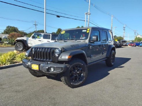 2021 Jeep Wrangler Unlimited Willys Sky OneûTouch« PowerûTop Sting-Gray Clearcoat, Lynnfield, MA