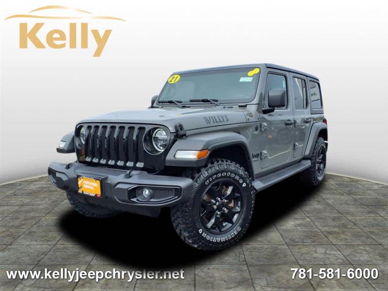 2021 Jeep Wrangler Unlimited Unlimited Willys Sting-Gray Clearcoat, Lynnfield, MA