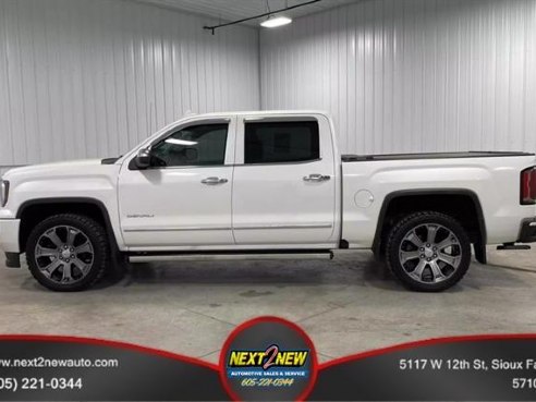 2017 GMC Sierra 1500 Denali Pickup 4D 5 3-4 ft White, Sioux Falls, SD