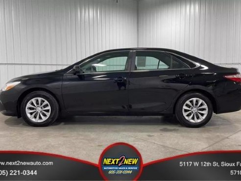 2015 Toyota Camry LE Sedan 4D Black, Sioux Falls, SD